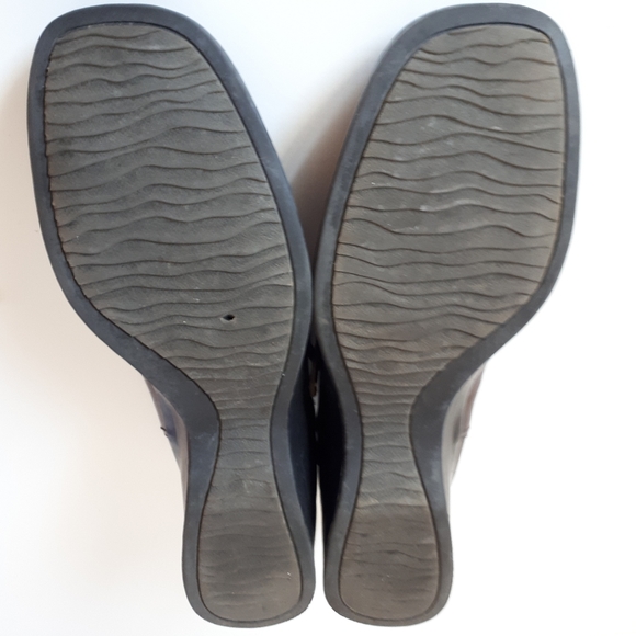 Aldo Leather Square Toe Wedge Heel Mary Jane Shoe - Picture 9 of 11